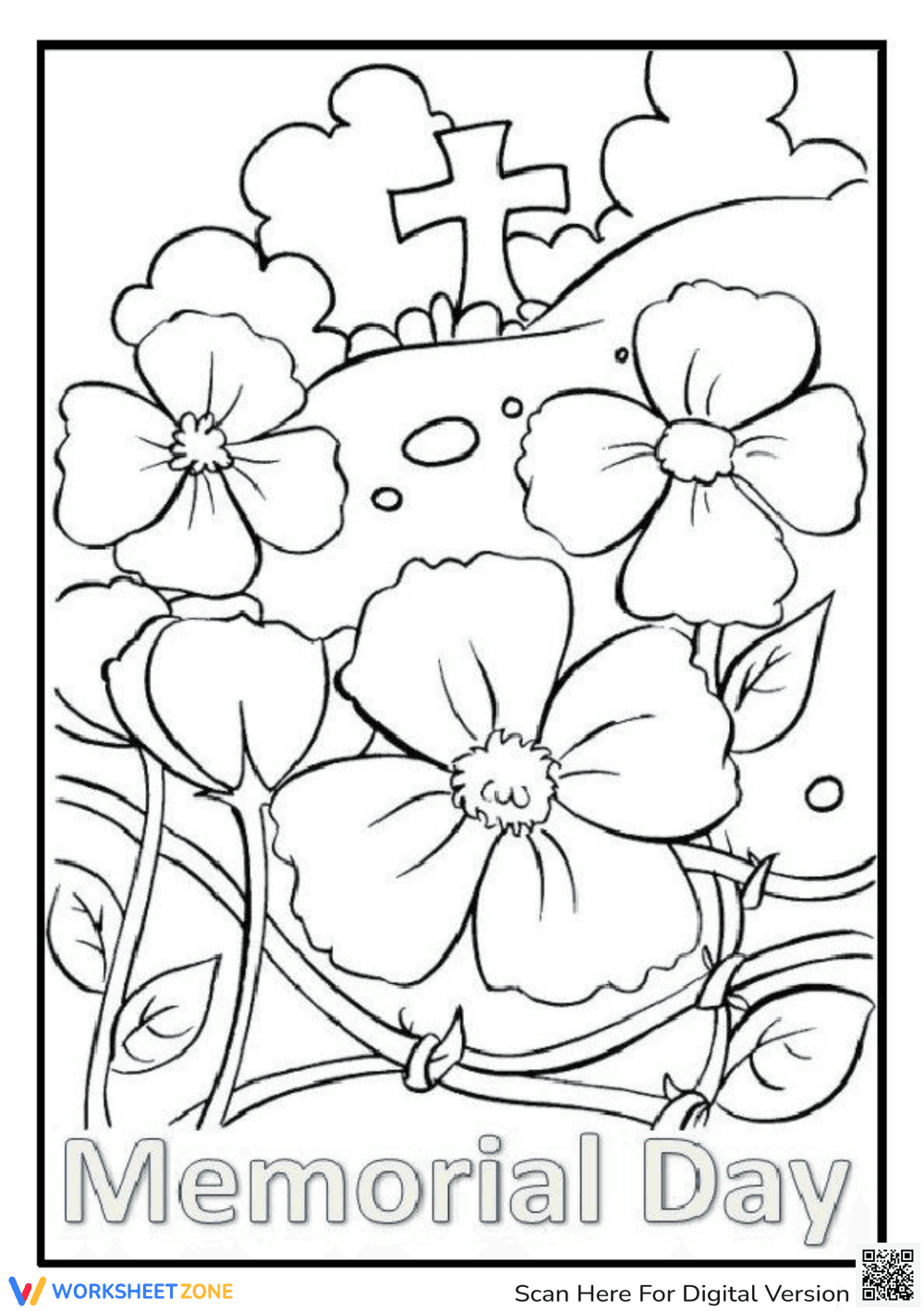 Kids' Memorial Day Coloring Pages - Page 1