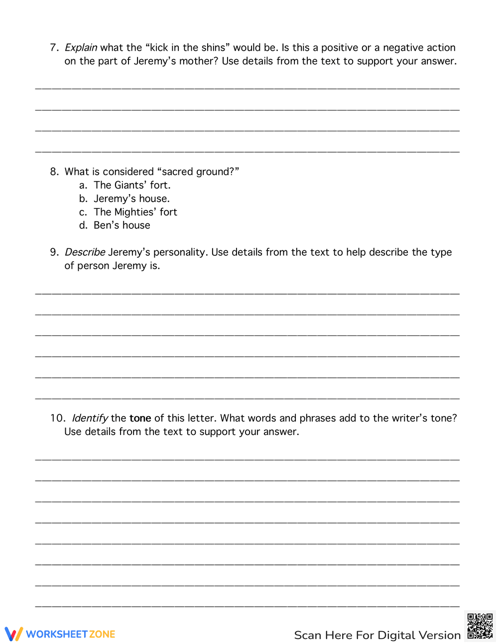 Friendly Letter Comprehension Worksheet - Page 4
