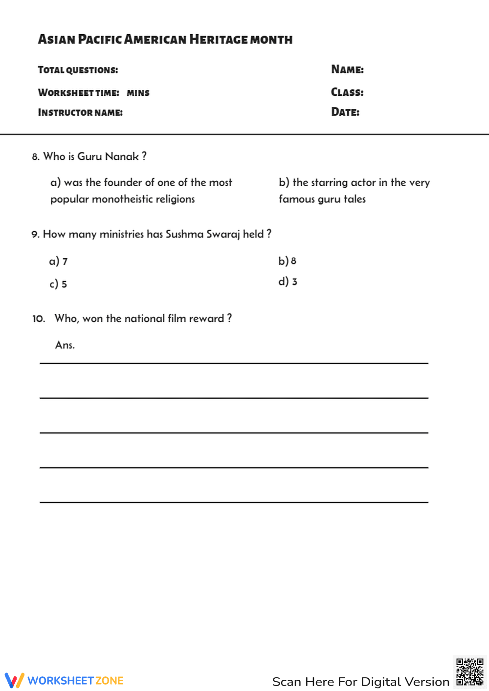 Asian Pacific American Heritage Month- Practice - Page 2