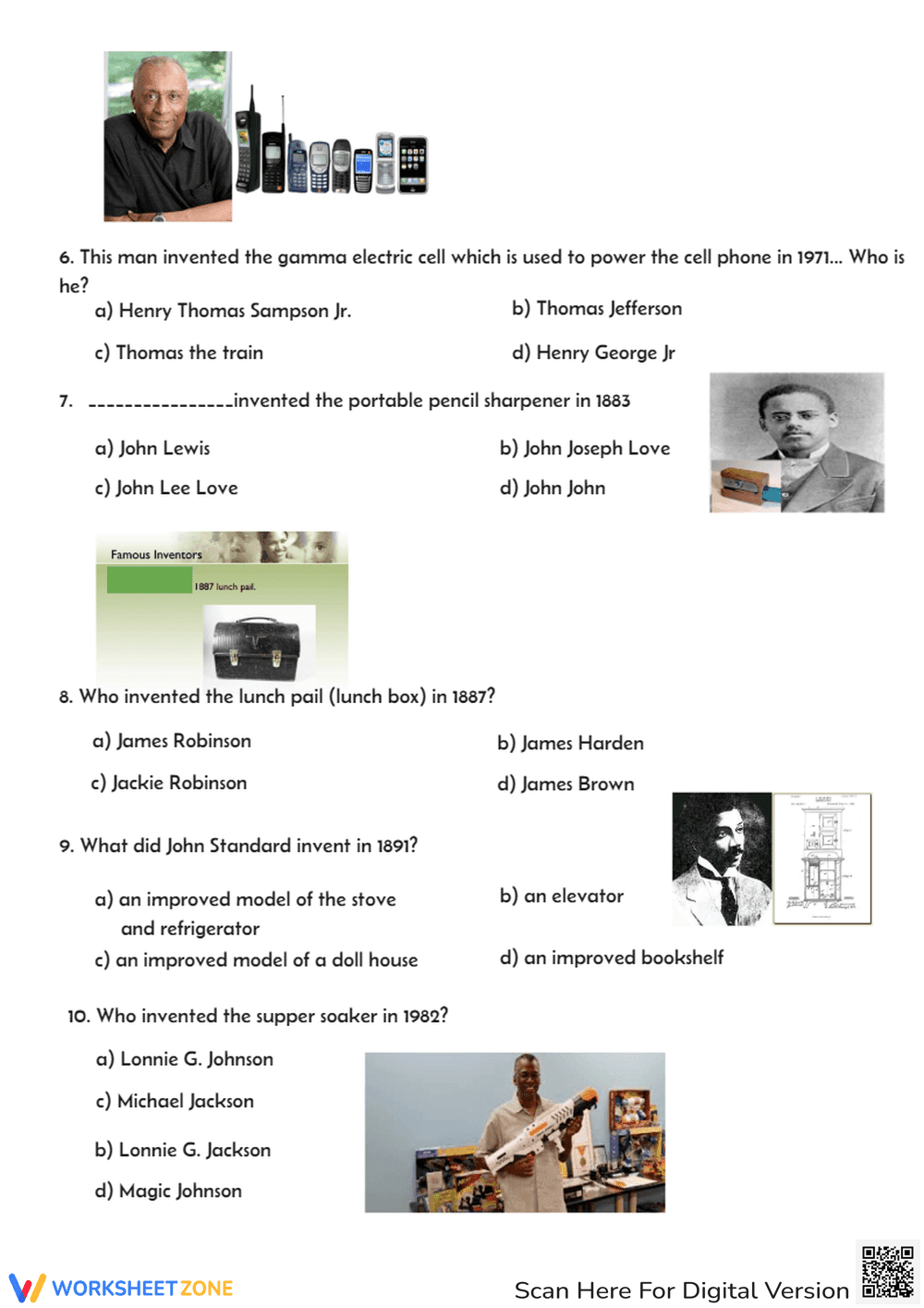 Famous Black Individuals Worksheet - Page 2