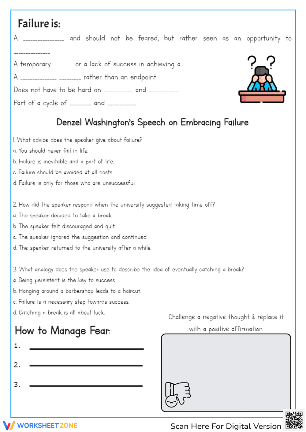 Resiliency Worksheet - Page 2