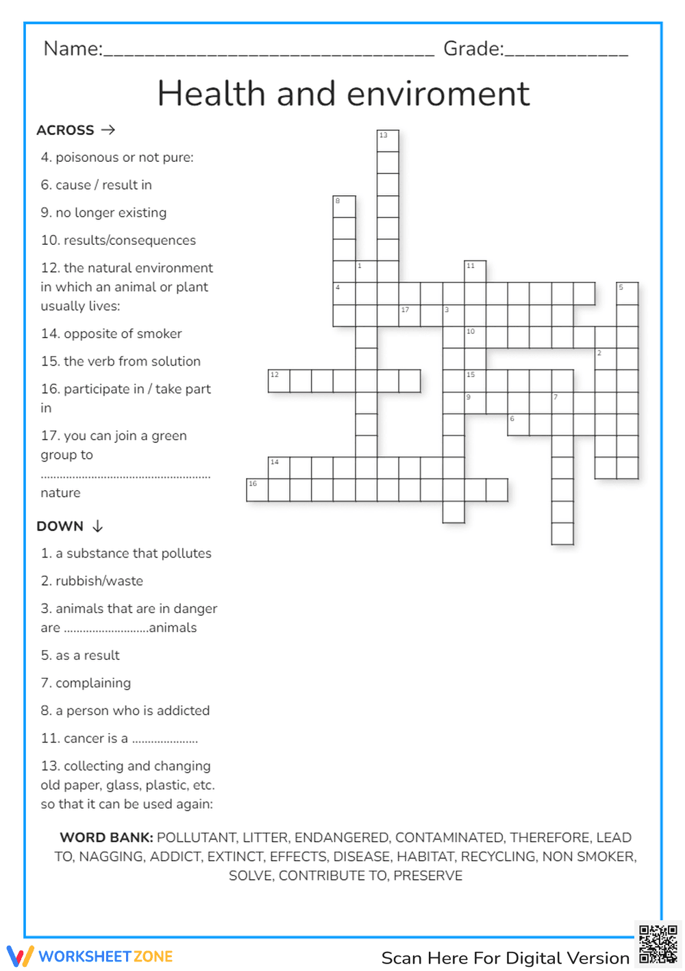 Health and environment - Page 1