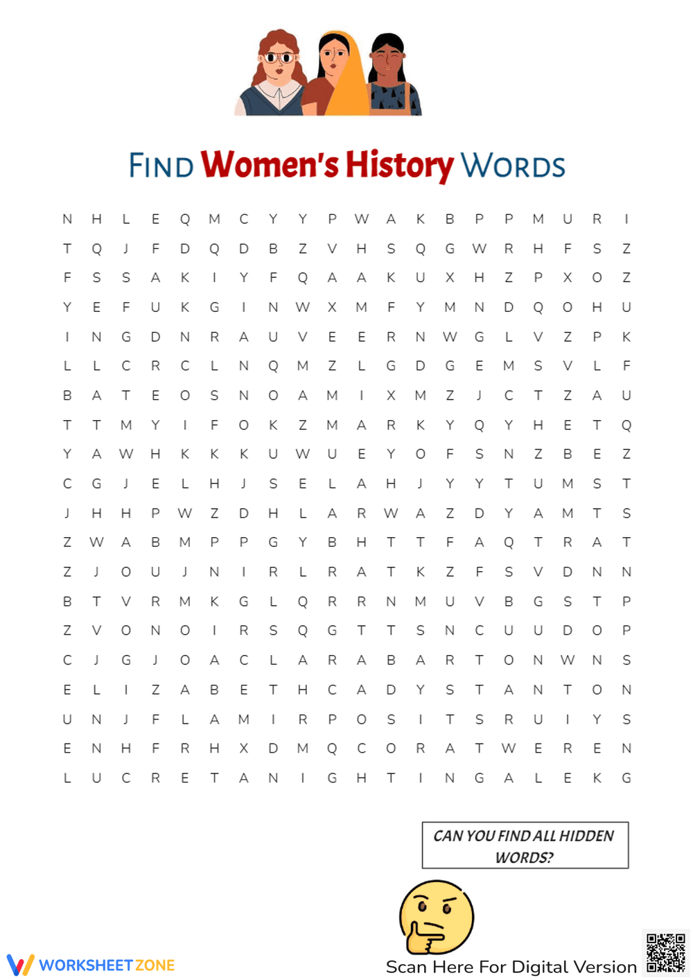 Explore Black History with Word Search Puzzle - Page 1