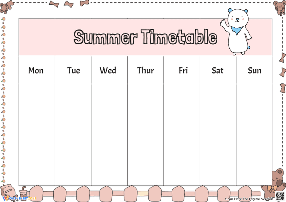 Summer Timetable - Page 1