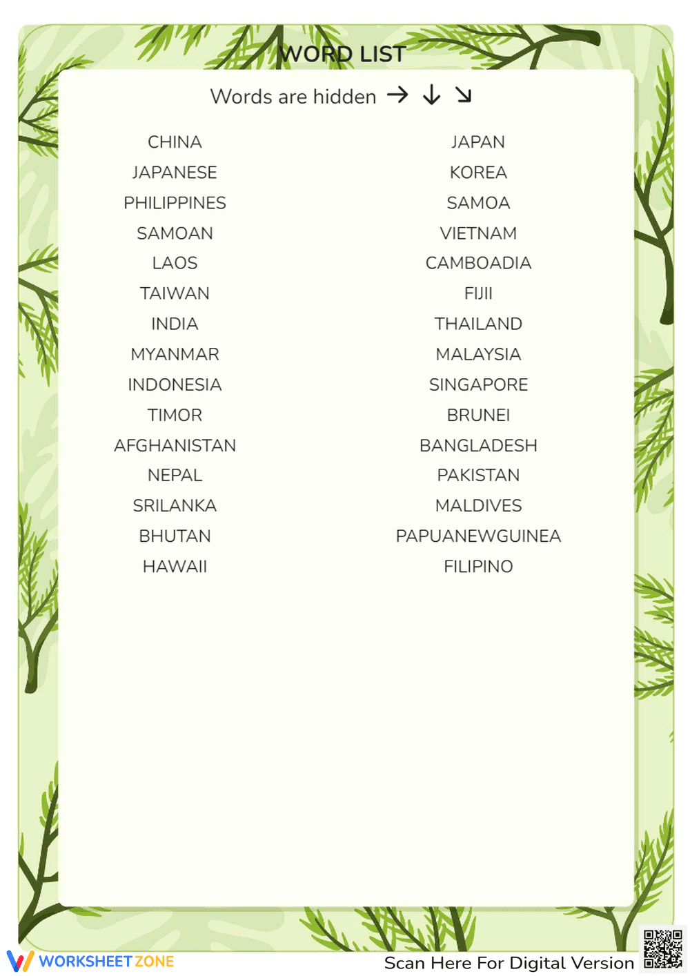 AAPI Heritage Month Word Search- Asian American - Page 2