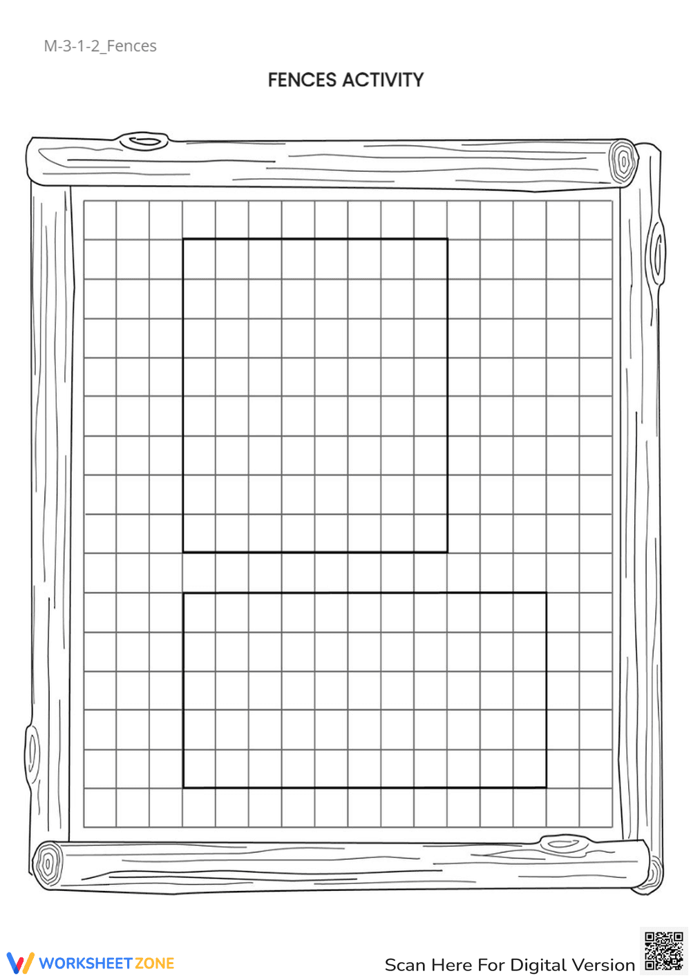 Fences Activity: Area & Perimeter on the Grid - Grades 2-4 - Page 1