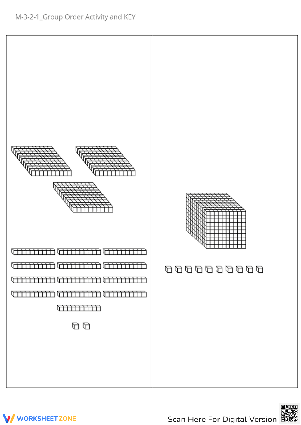 Match Numbers to Words: Math Worksheet for Number Recognition - Page 3
