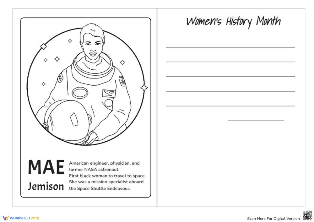 Women's History Month Greeting Card Design - Page 1