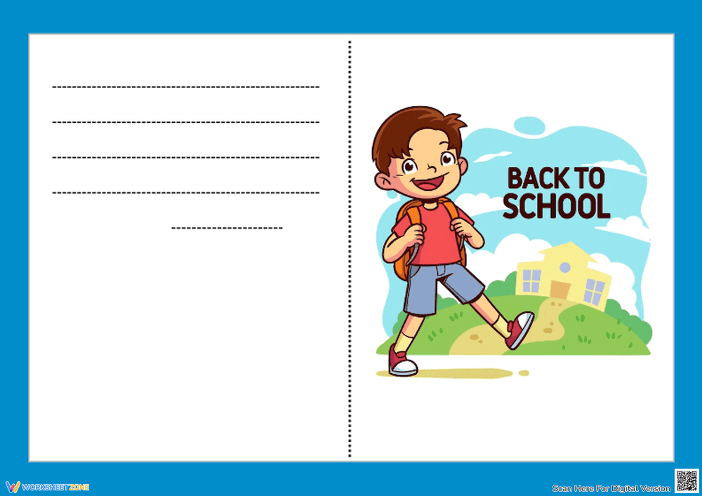 Back to School Card – Creative Activity - Page 1