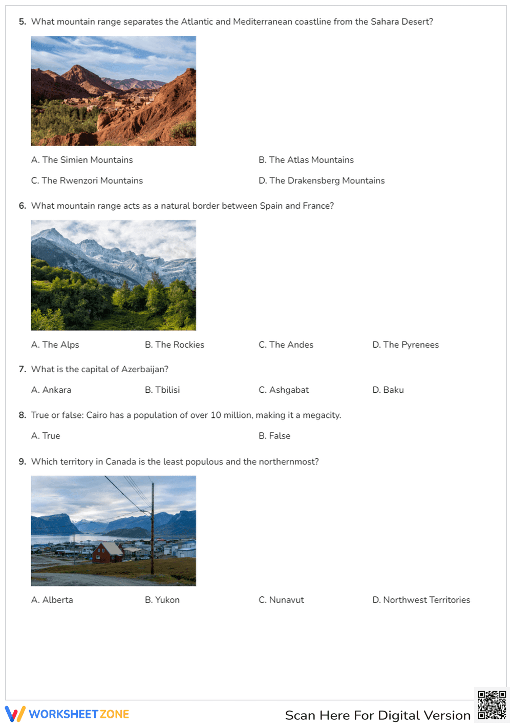 Geography and History Quiz - Page 2