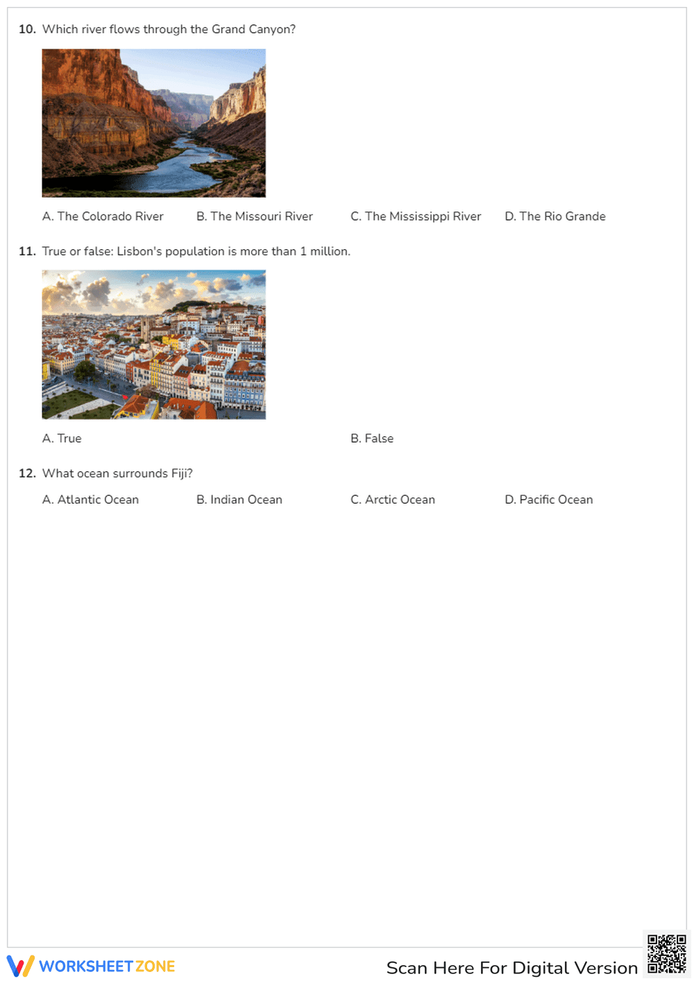 Geography and History Quiz - Page 3