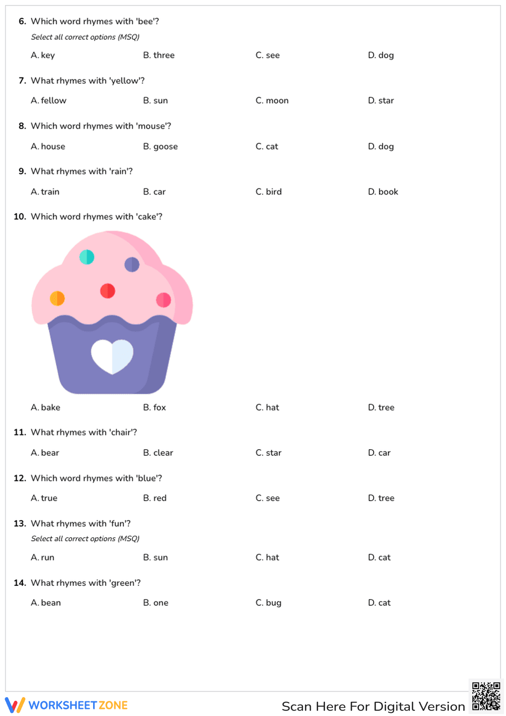 Rhyming Words - Page 2
