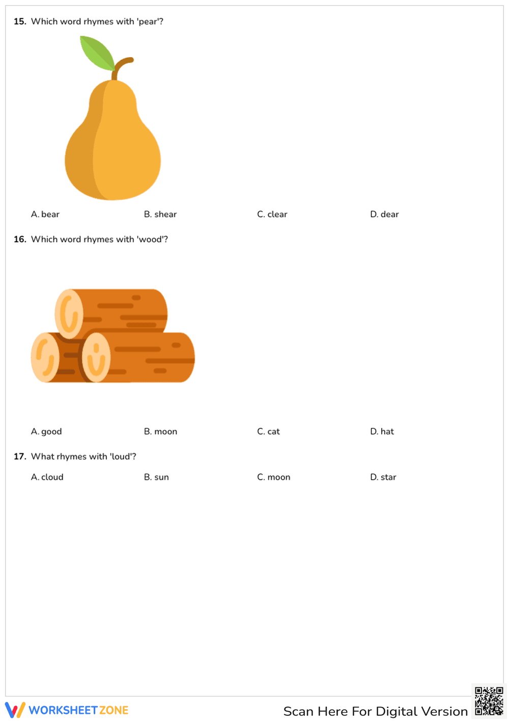 Rhyming Words - Page 3