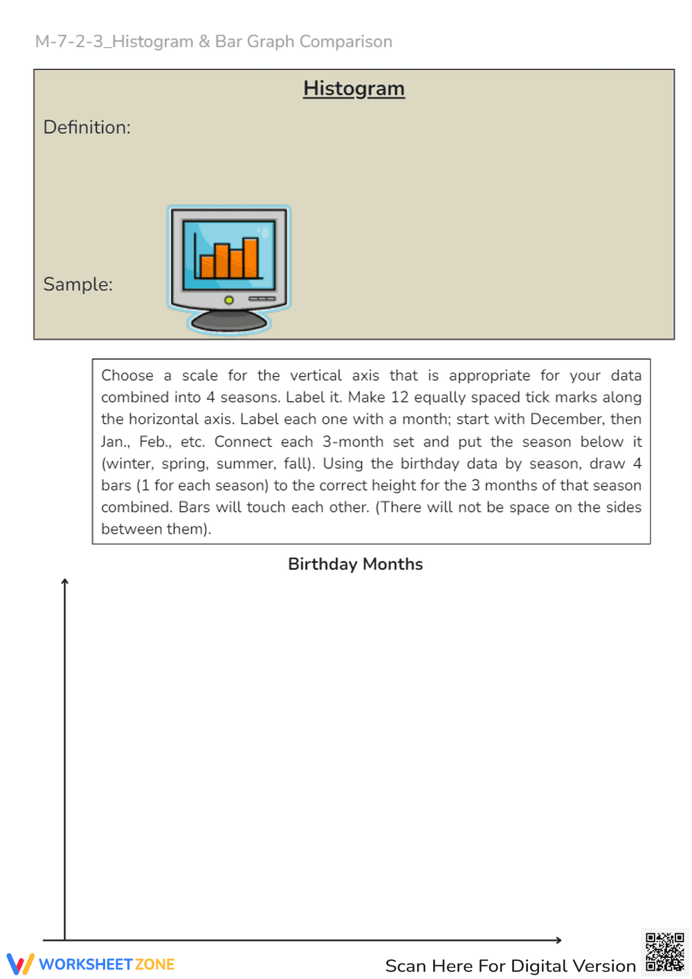 Bar Graph Basics: Birthday Month Data & Graphing Practice - Page 2