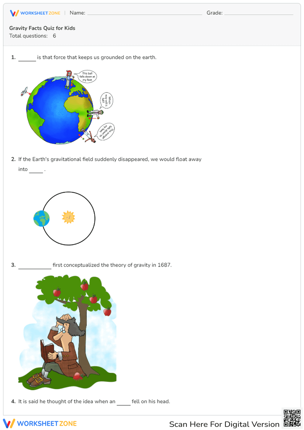 Earth Science: Gravity Facts - Page 1