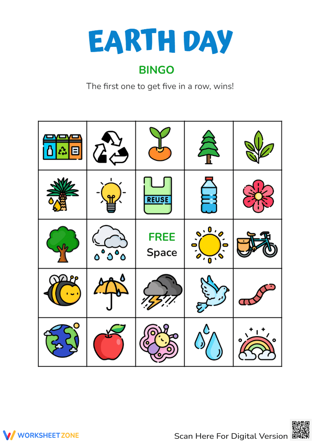Earth Day Bingo Card - Page 1