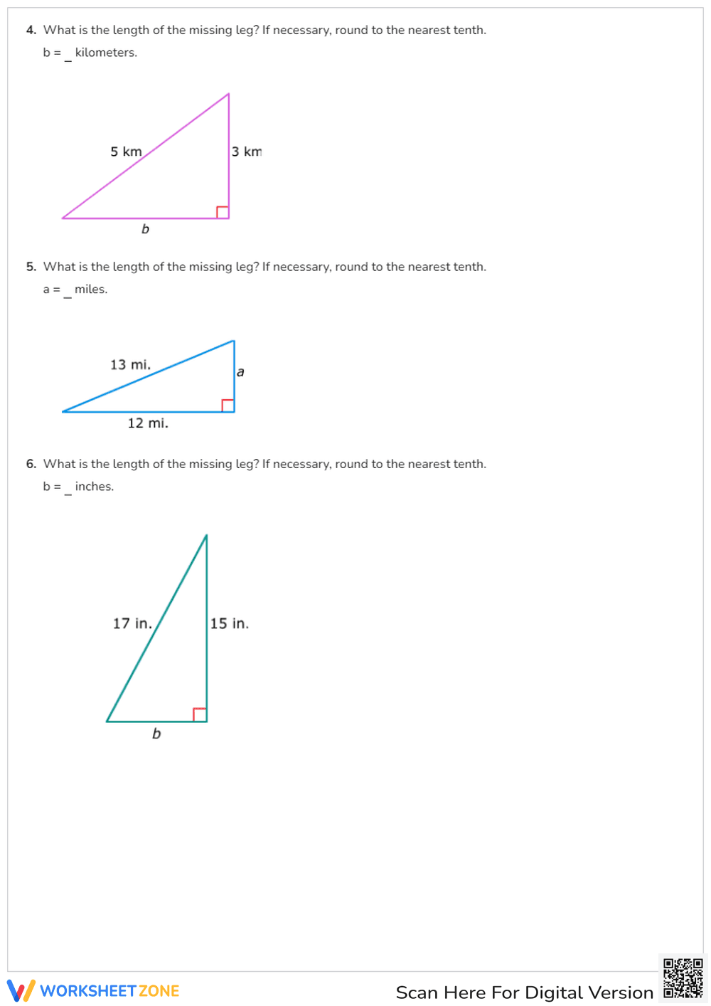 Calculate Missing Leg Lengths - Page 2