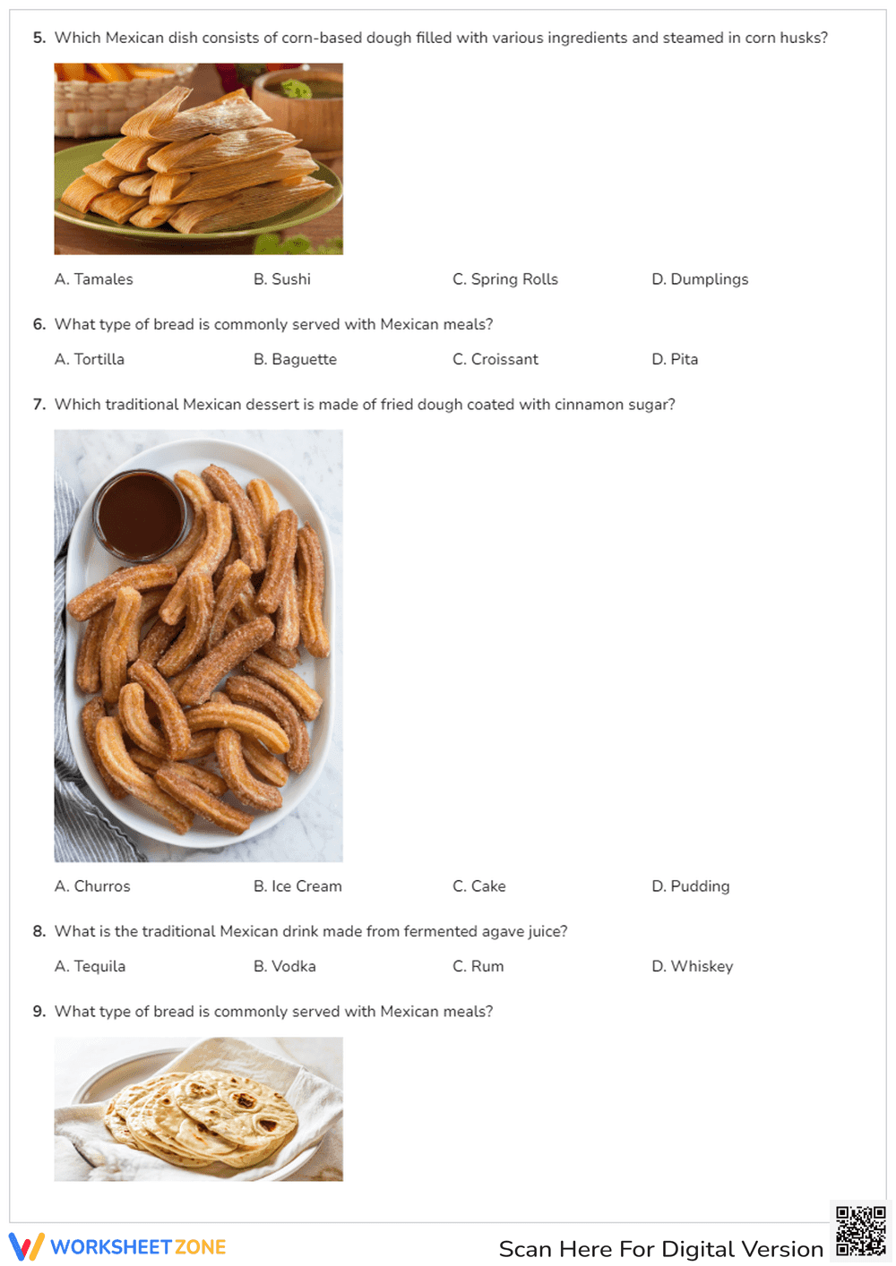 Quiz on Traditional Mexican Foods & Drinks - Page 2
