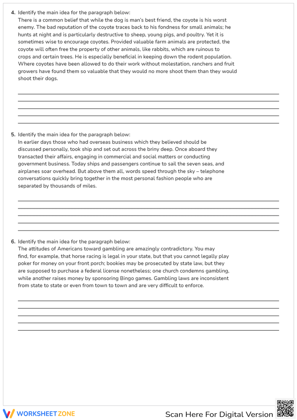 Identify Key Ideas in Paragraphs - Page 2