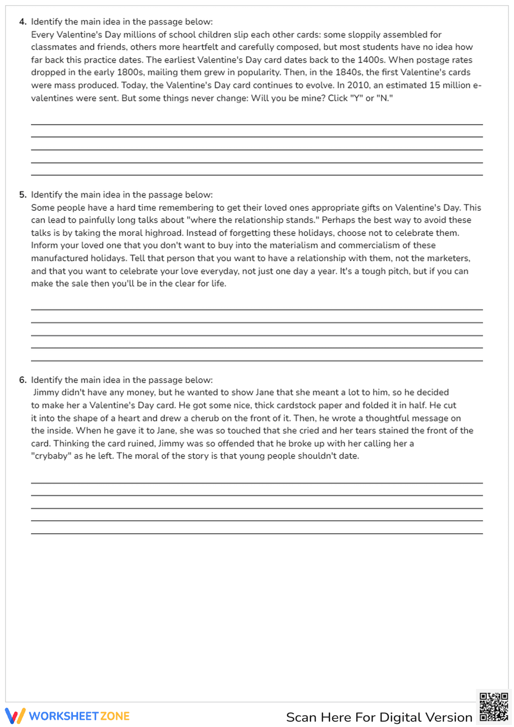 Main Idea Practice - Page 2