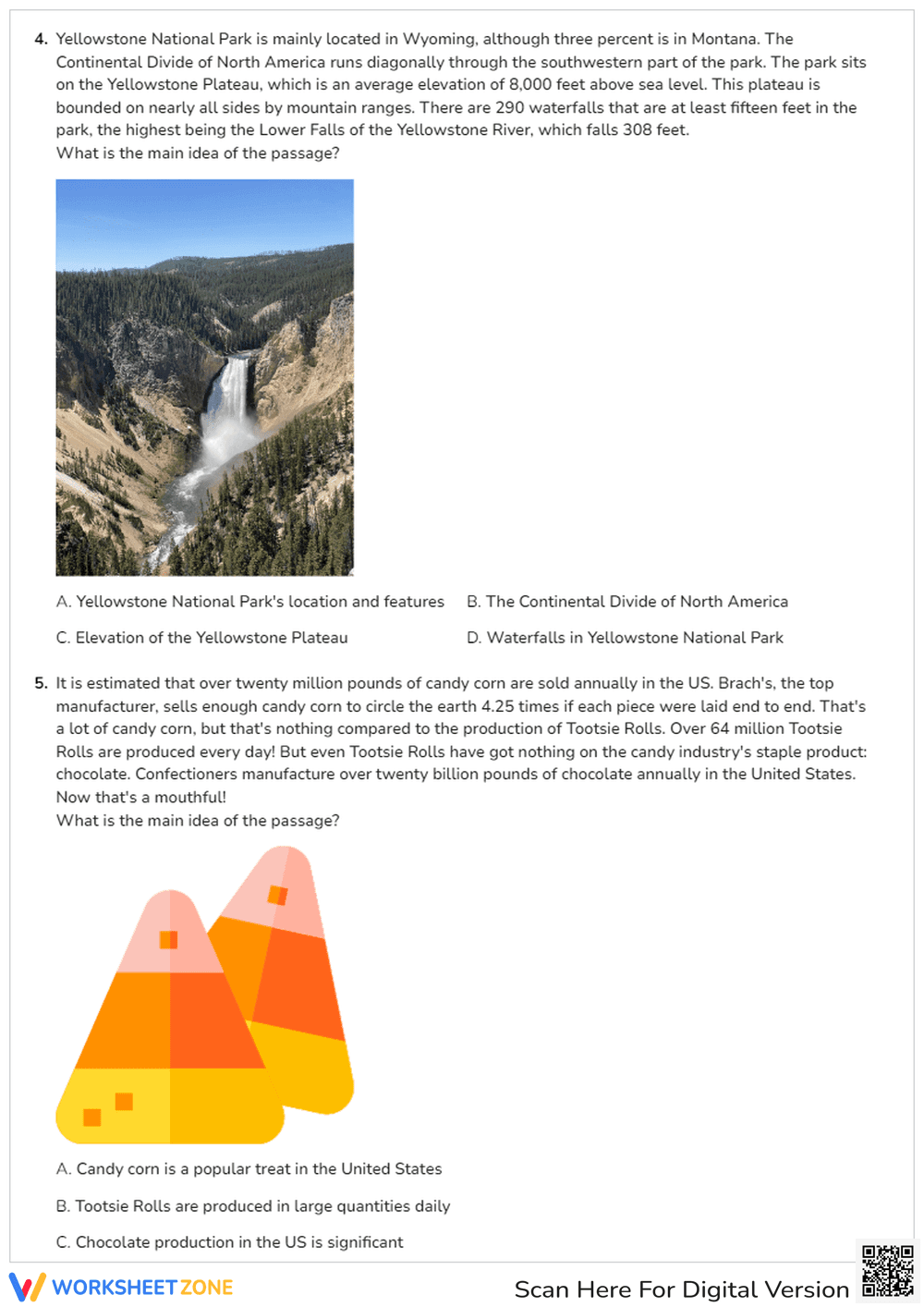 Finding Main Ideas in Informational Texts - Page 3