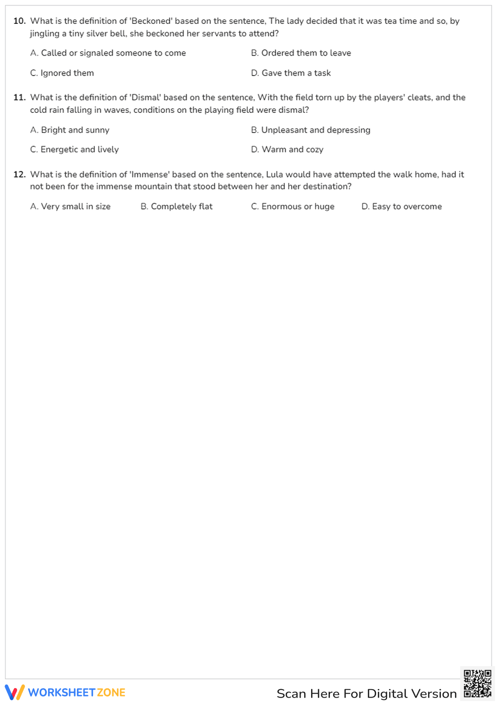 Enhance Vocab Using Context Clues - Page 2
