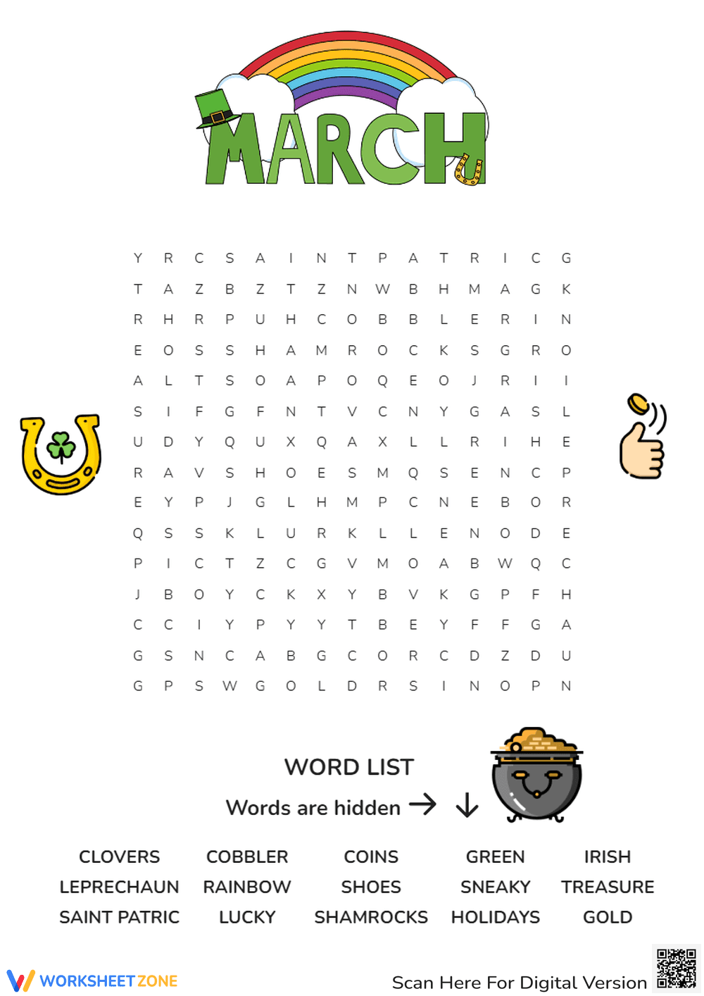 March Word Search - Page 1