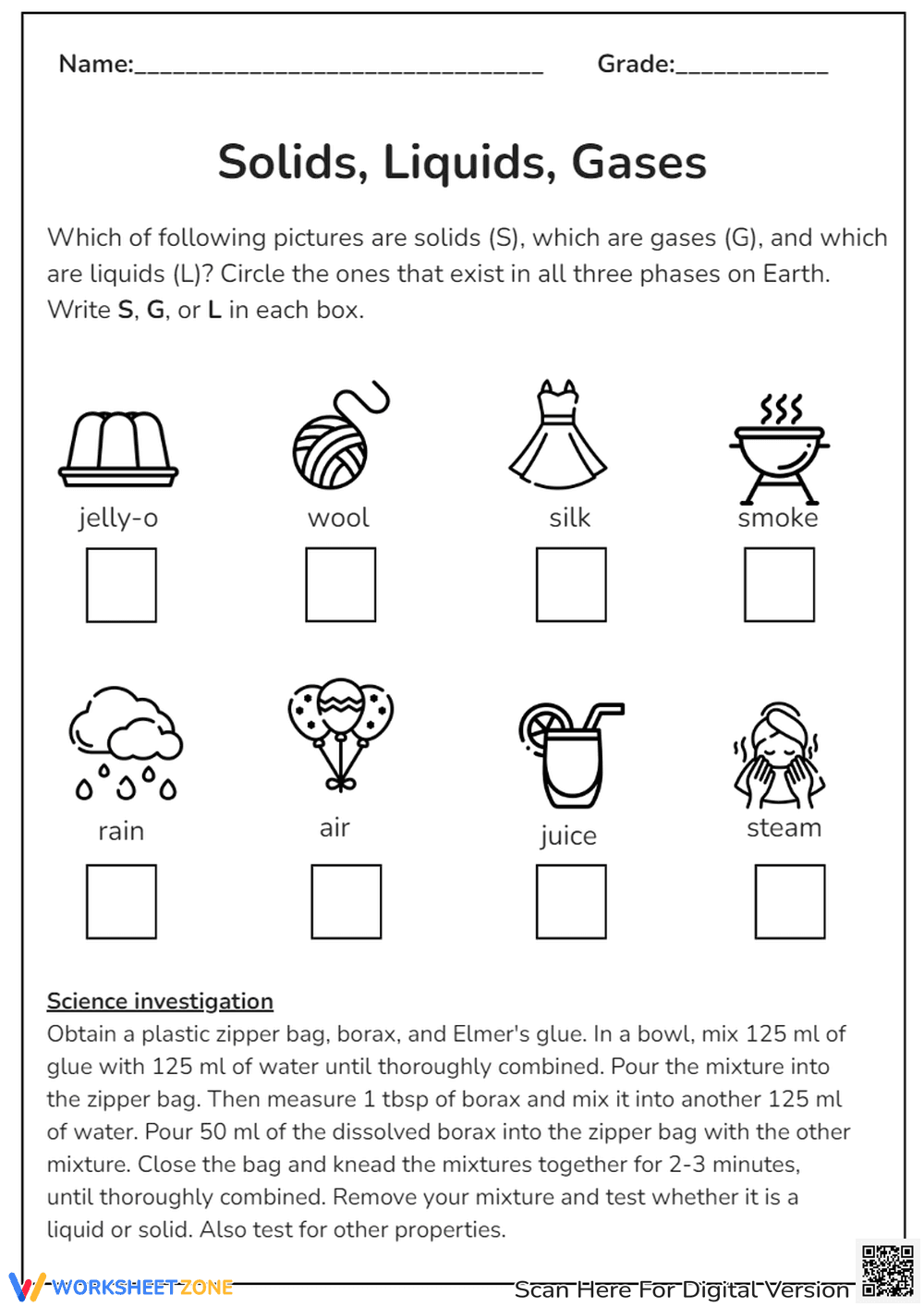 Explore Solids, Liquids, and Gases: States of Matter - Page 1