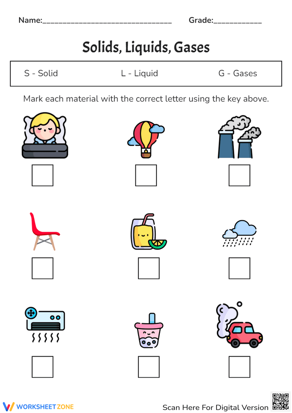 Explore Solid, Liquid, and Gas Properties - Page 1