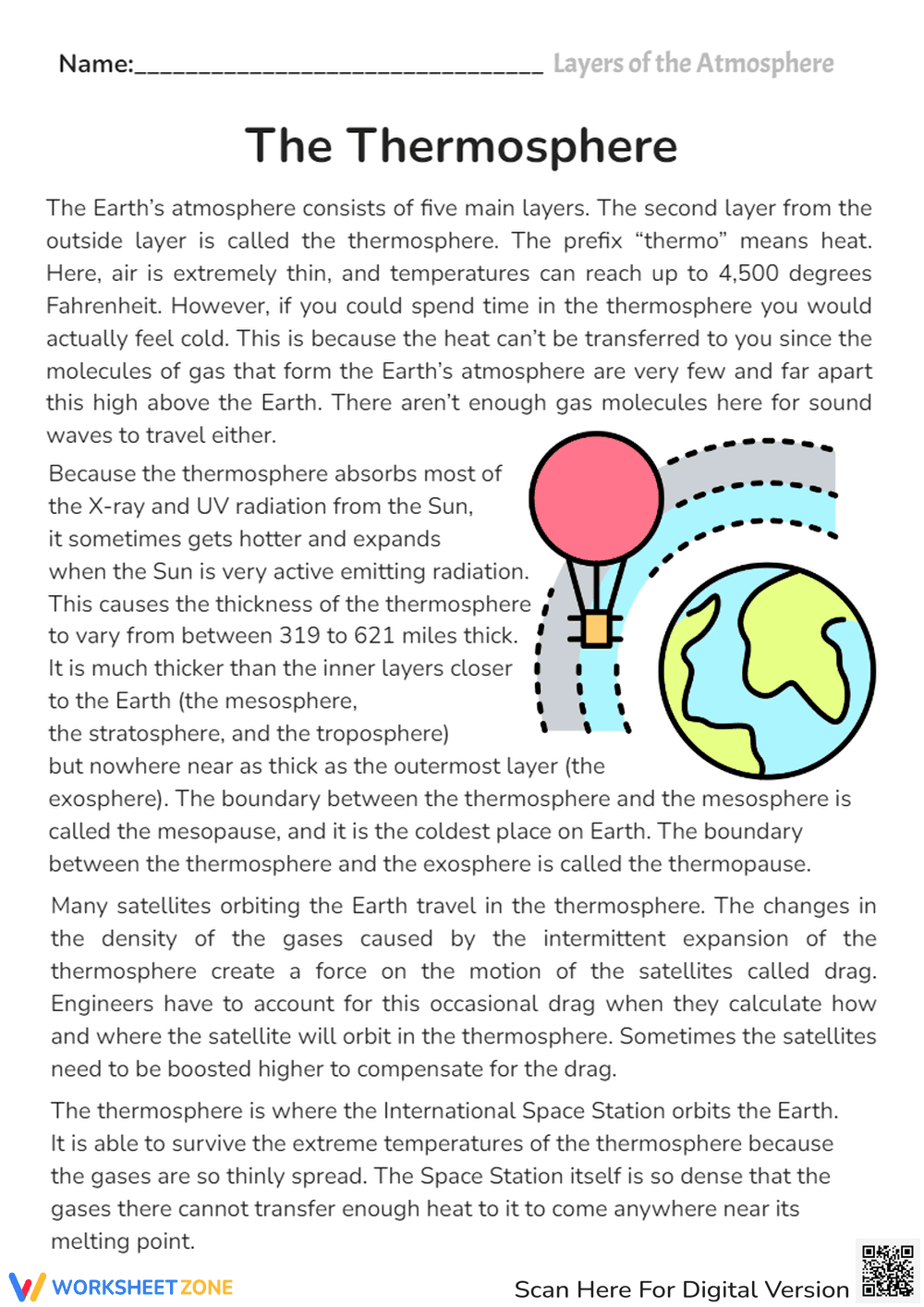 The Thermosphere: An Atmospheric Layer Study - Page 1