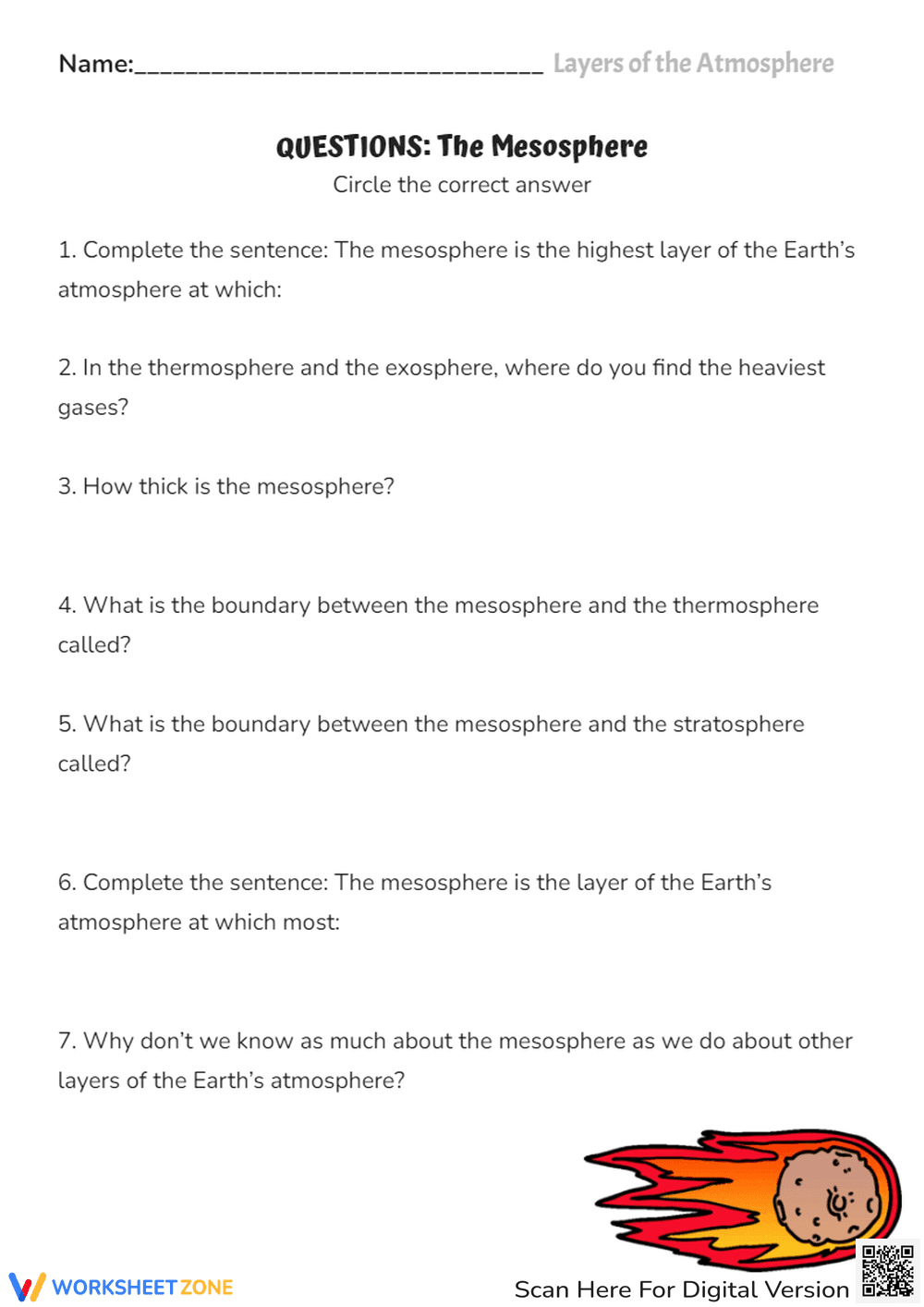 Layers of the Atmosphere: The Mesosphere - Page 2