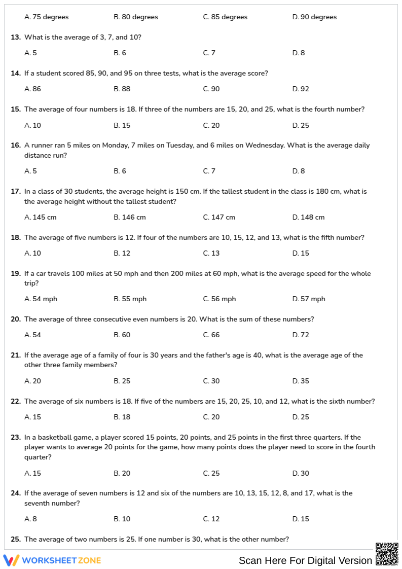Problem Solving and Average Calculation - Page 2
