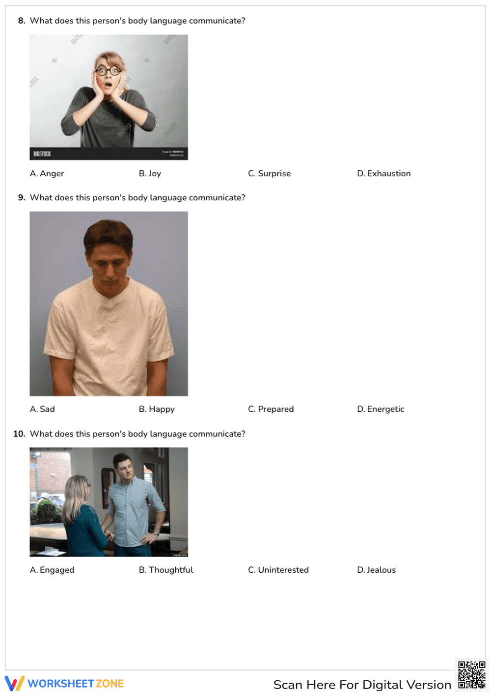 Understanding Body Language Quiz - Page 2