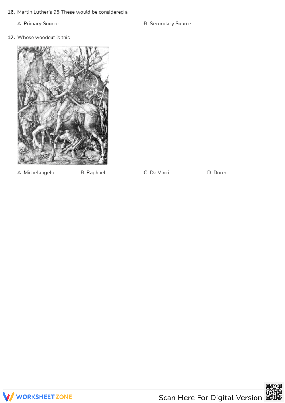 Northern Renaissance Quiz: Art and Reformation - Page 3