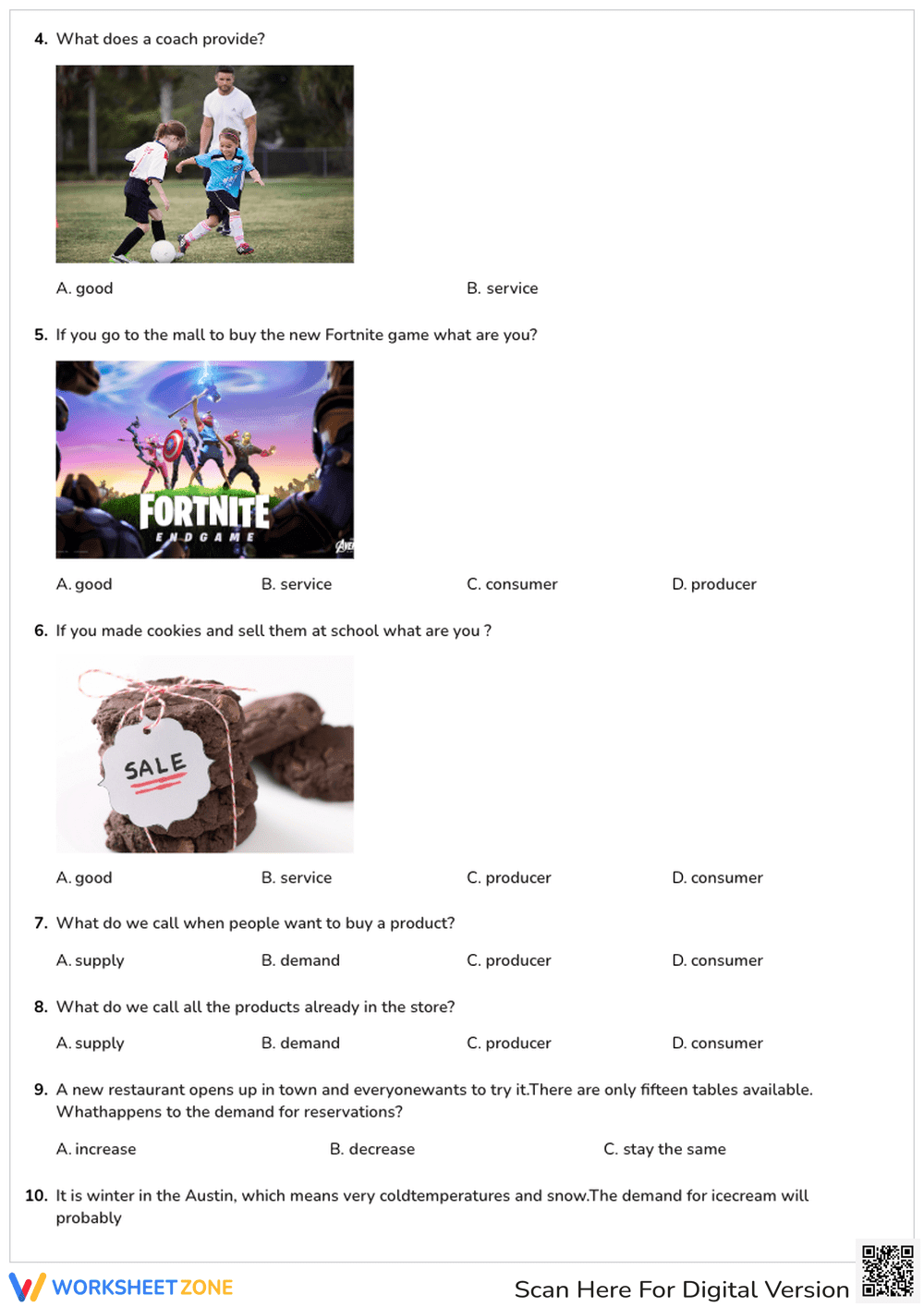 Supply and Demand Economics Quiz - Page 2