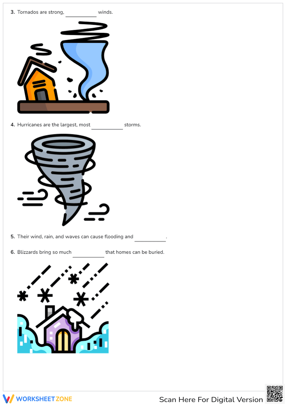 Grade 3: Weather hazard activities - Page 2