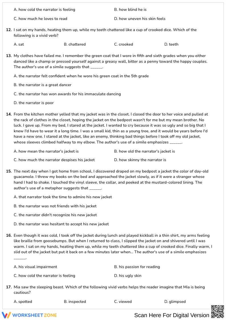 Figurative Language Practice Worksheet - Page 2