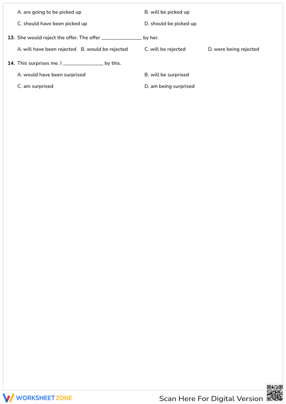 Passive Voice Quiz - Page 2