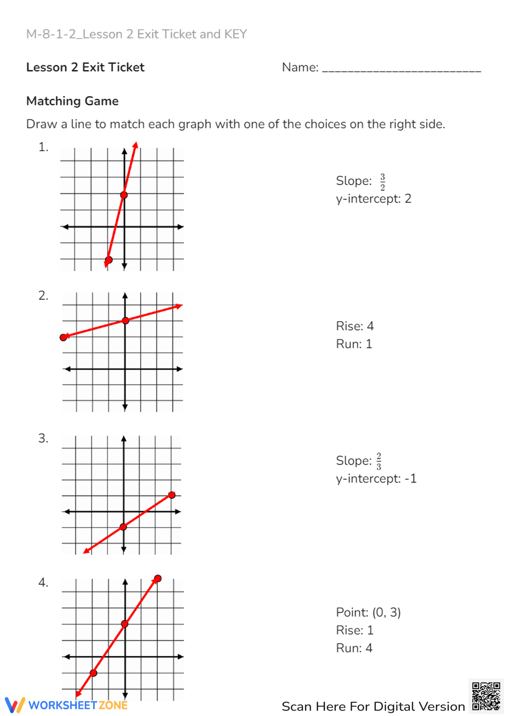 Lesson 2 Exit Ticket for Math M-8-1-2 - Page 1