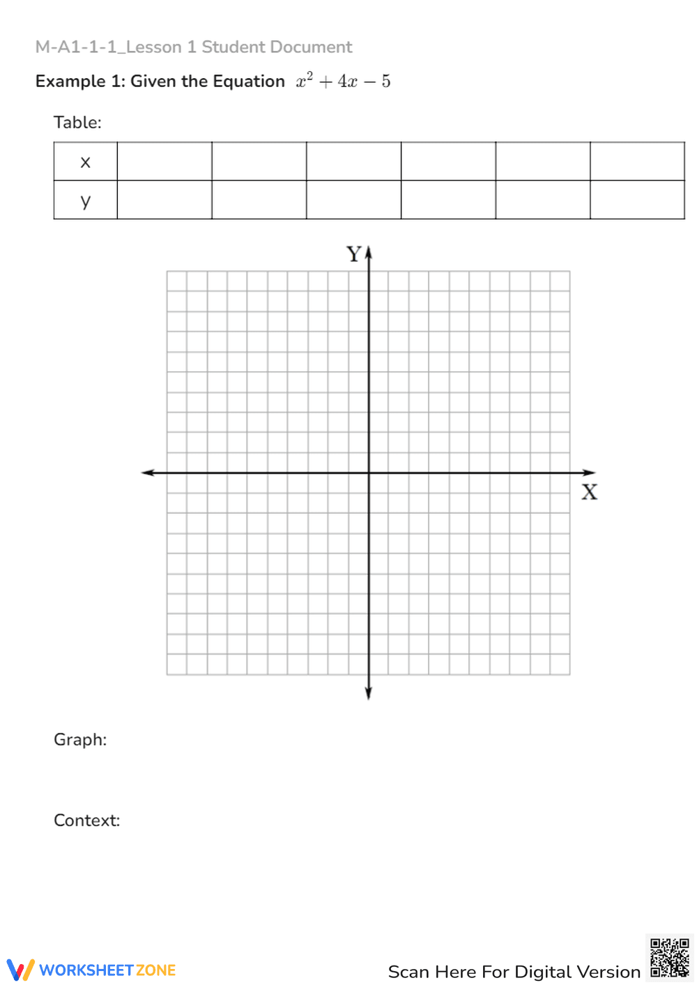 Quadratic Equations: Standard Form & Properties Worksheet - Page 3