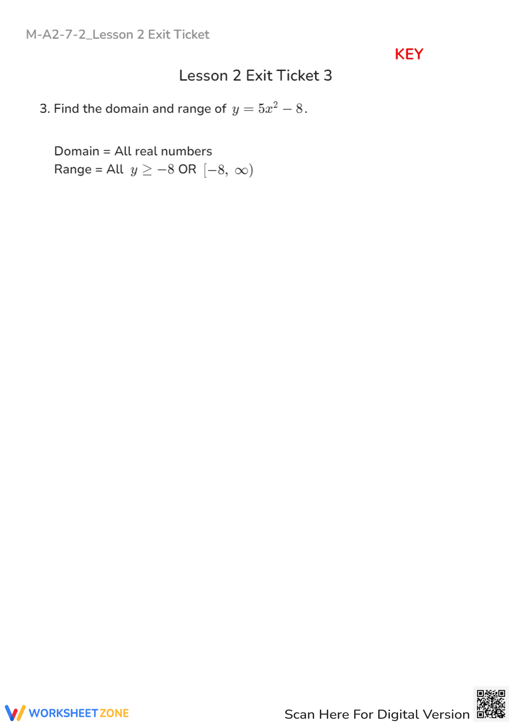 M-A2-7-2_Lesson 2 Exit Ticket and KEY - Page 8