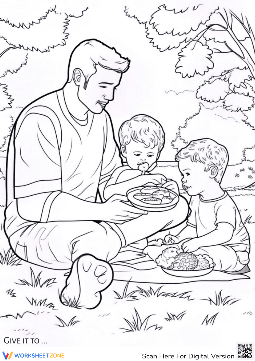 Best Dad Coloring Page - Page 1
