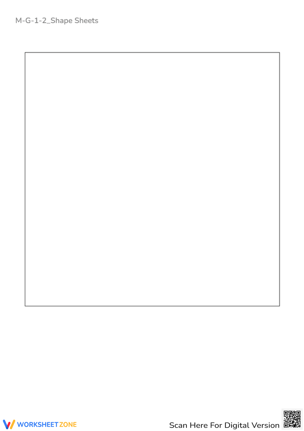 Shape Drawing Practice - Blank Geometry Worksheet for Kids - Page 2