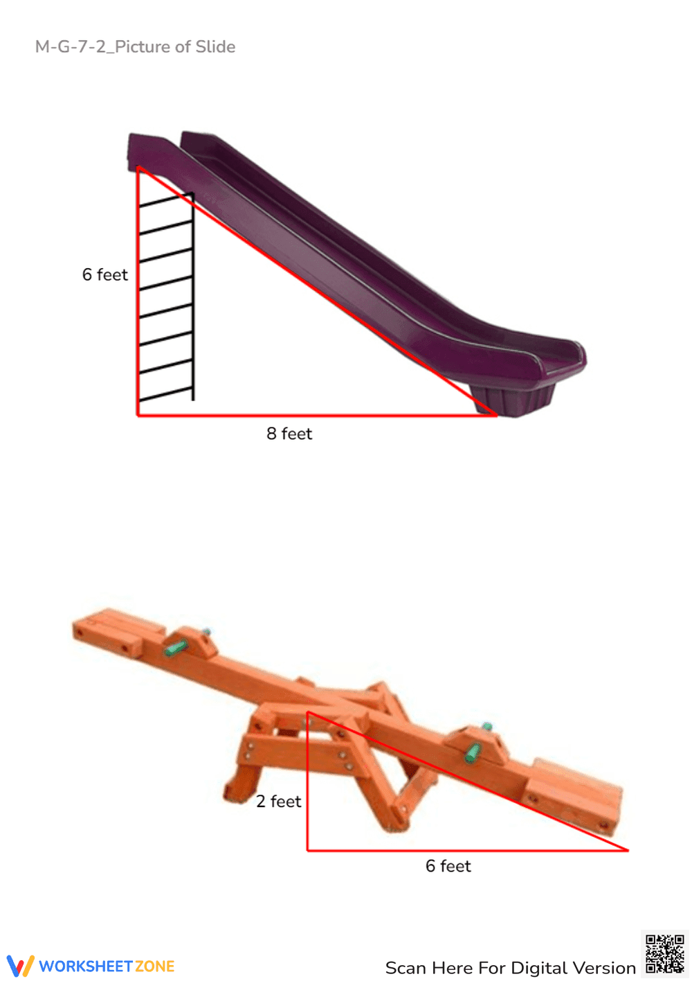 Playground Fun! Identify & Name the Equipment - Pre-K Worksheet - Page 2