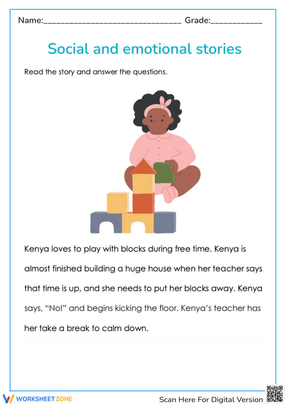 Social and Emotional Stories - Page 1