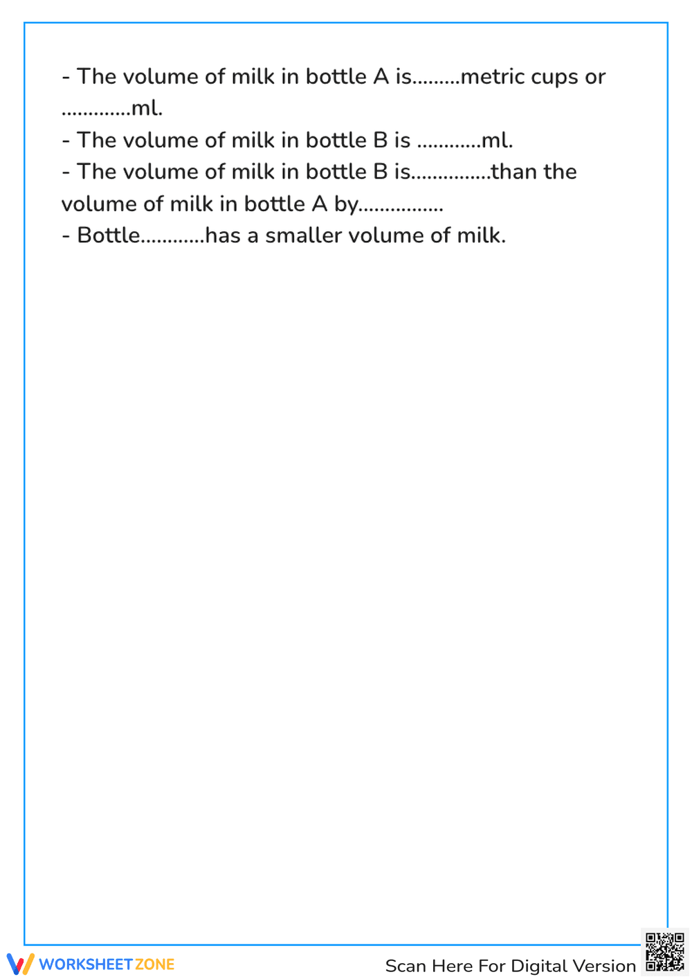 Compare the Volumes of Liquids - Page 2