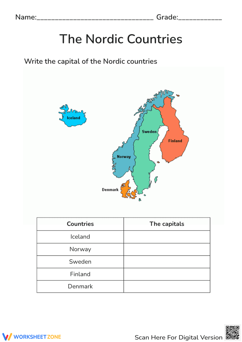 The Capitals of the Nordic Countries - Page 1