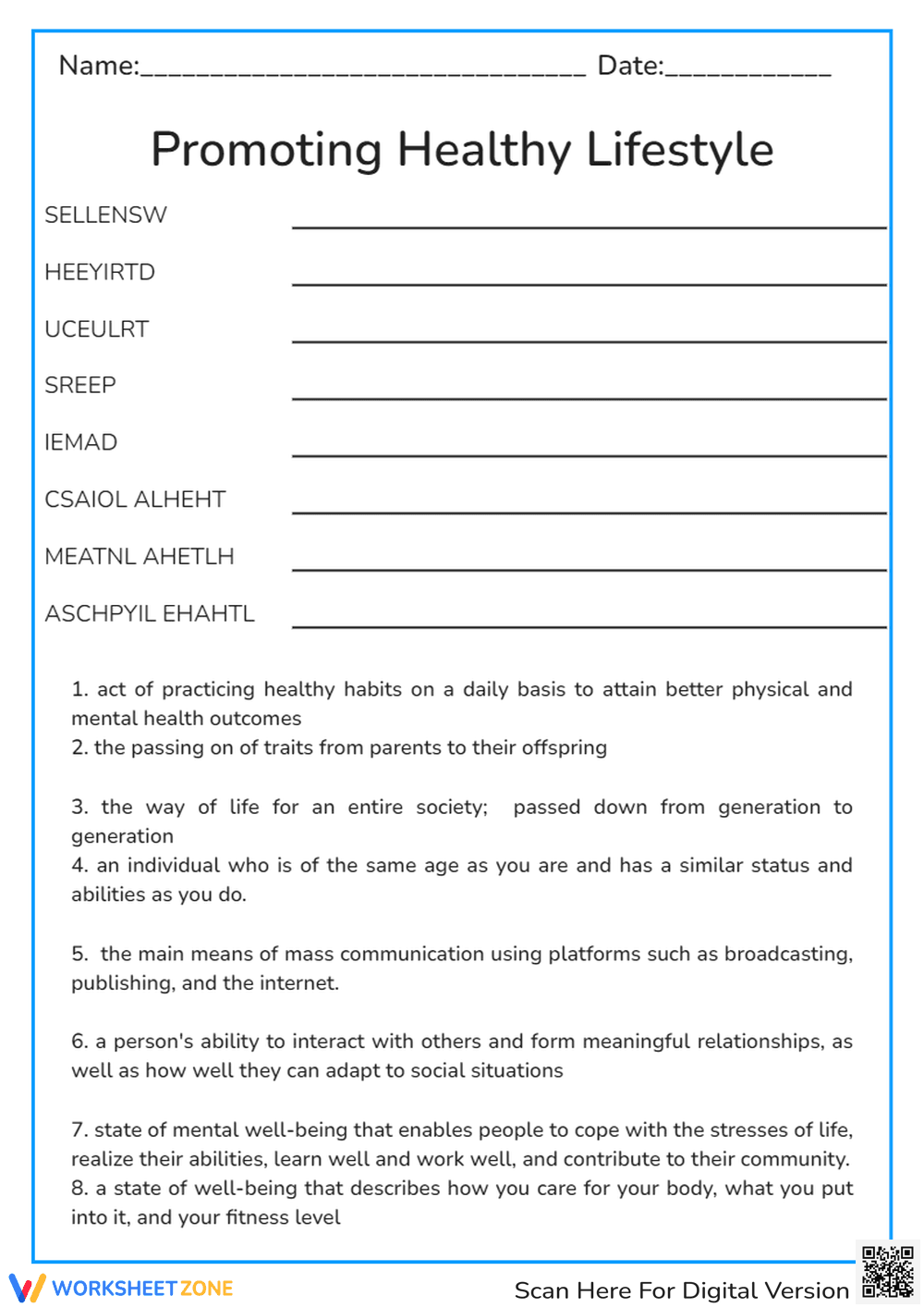 Promoting Healthy Lifestyle - Page 1