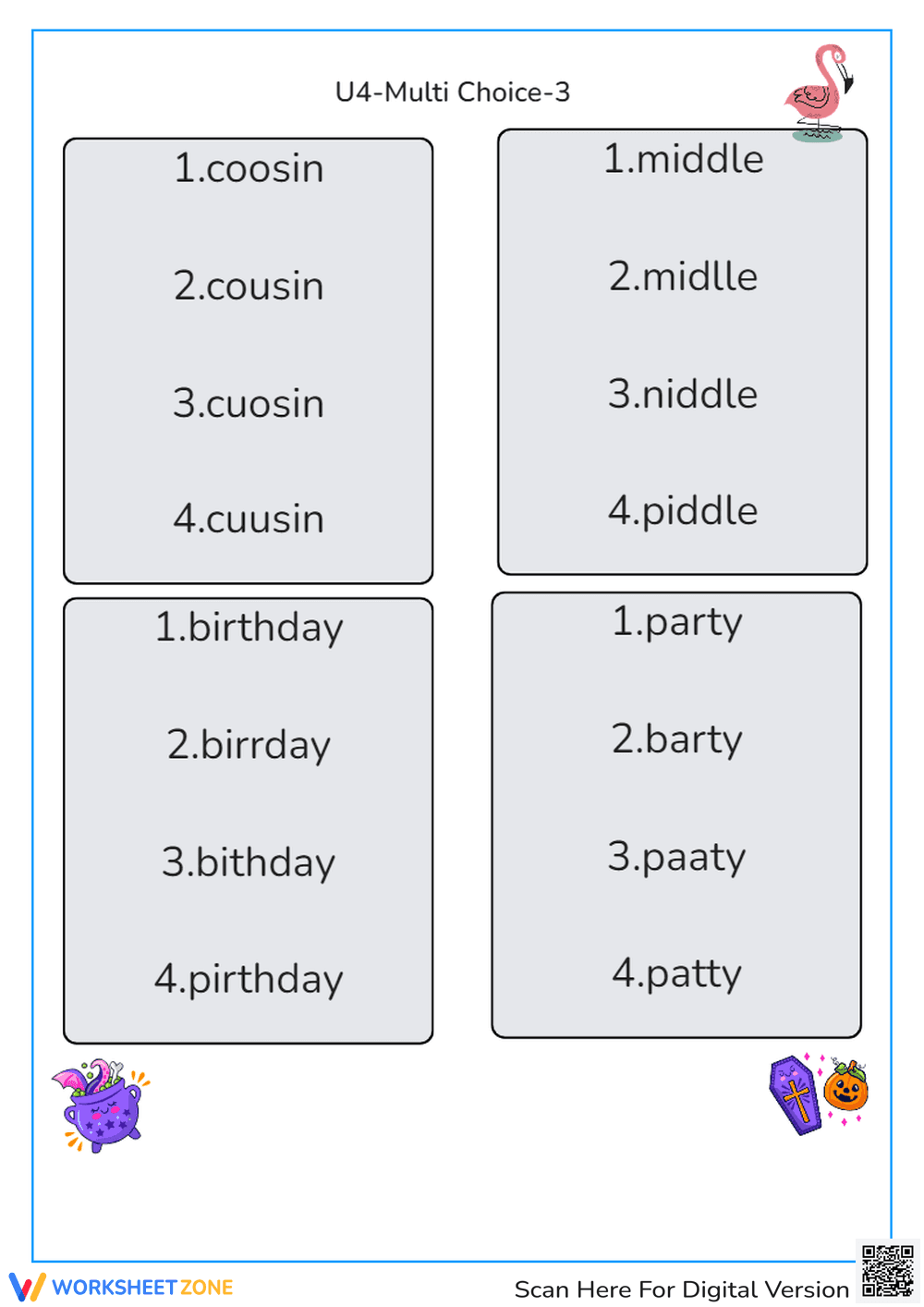 U4-Multi Choice-3 - Page 1