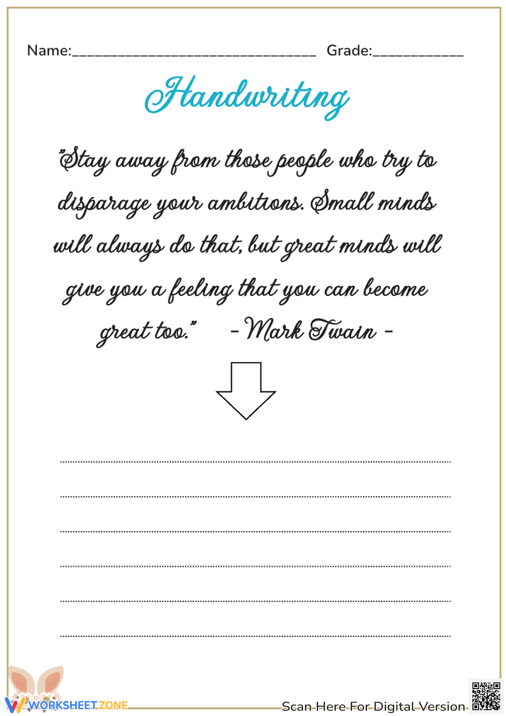 Adult Penmanship Practice - Page 1